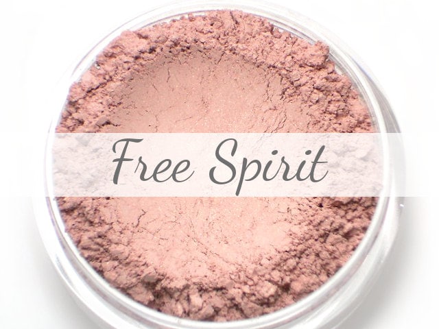 Mineral Erröten Probe - "Free Spirit" | Weiche Baby Rosa Wange Farbe Mit Schimmer Vegan von Etsy - Etherealle