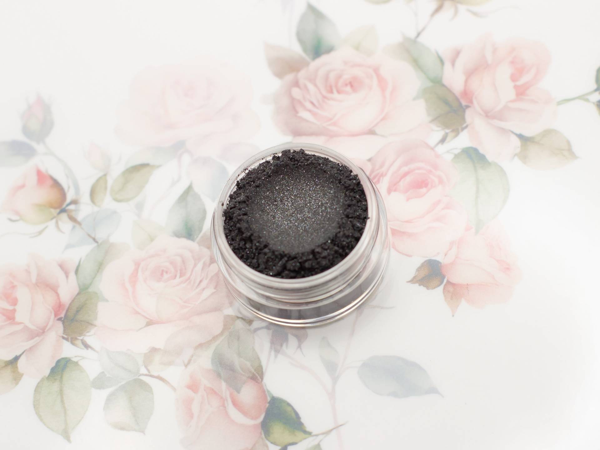 Schwarzer Lidschatten Mit Silver Shimmer Midnight Vegan Mineral Makeup von Etsy - Etherealle