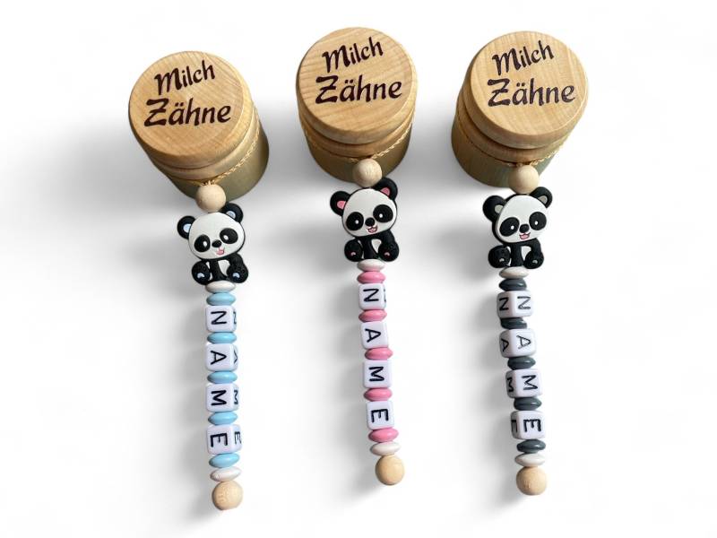 Milchzahndose Mit Namen, Zahndose Panda Und Personalisierbar, Individualisierbar von Etsy - EulenshopVonBiene