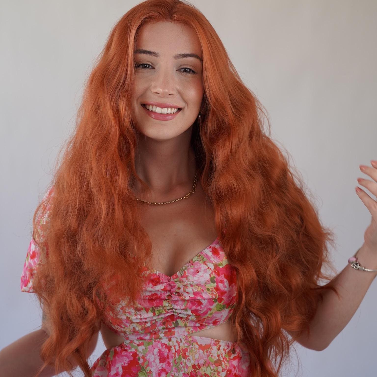 Ginger Red Wavy 13x4 Lace Front Perücke Cosplay Merida Ginger Red Wavy 13x4 Lace Front Perücke Cosplay Merida von Etsy - Evanesswigs