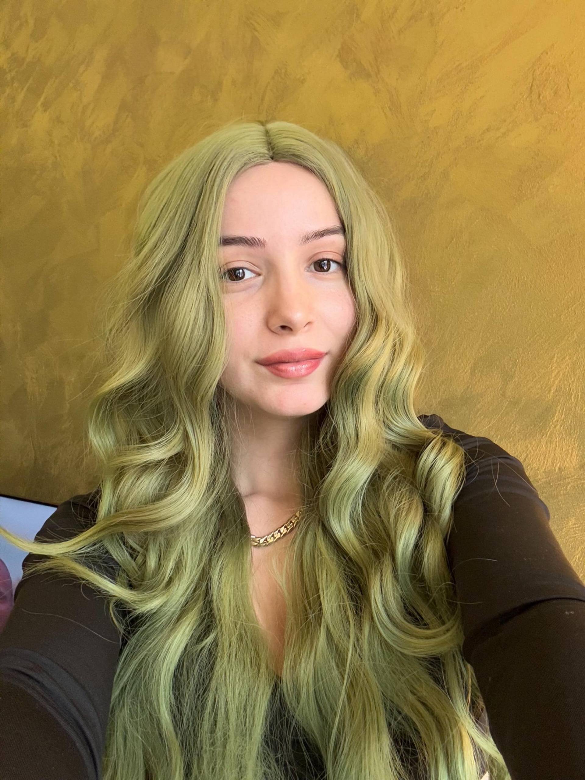 Lange Grün Gewellte Perücke Cosplay Halloween Party Perücken 71 cm Lange Grün Gewellte Perücke Cosplay Halloween Party Perücken 71 cm von Etsy - Evanesswigs