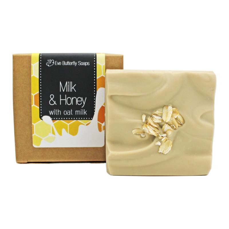 Milchseife "Honey & Milk" | Mit Hafermilch, Weißer Tonerde Und Feinem Honigduft von Etsy - EveButterflySoaps