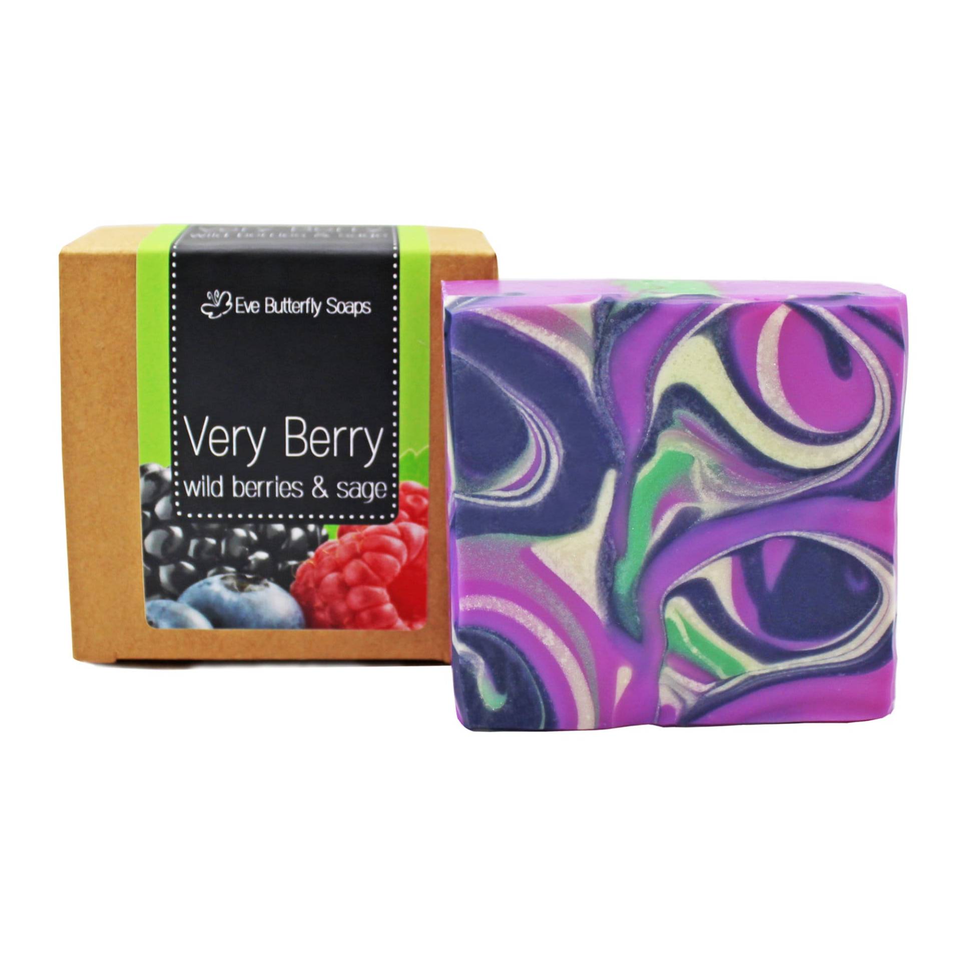 Naturseife "Very Berry" | Mit Dem Duft Nach Brombeeren, Himbeeren, Geißblatt & Salbei von Etsy - EveButterflySoaps