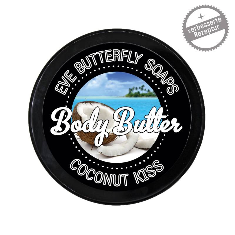 Shea Body Butter "Coconut Kiss" | Duft Nach Kokosnuss & Bourbon Vanille, 125 G von Etsy - EveButterflySoaps