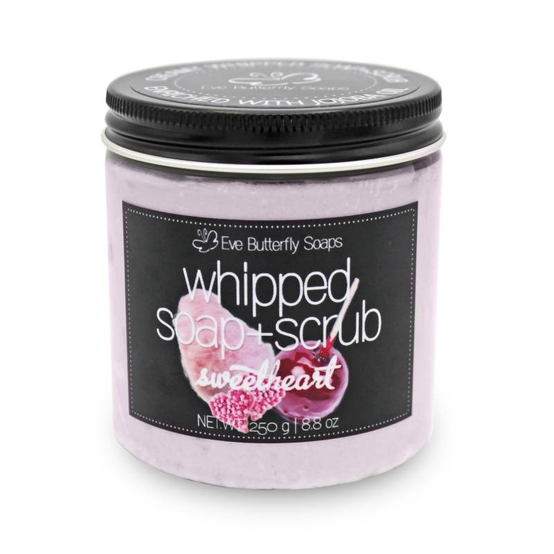 Whipped Soap+Scrub "Sweetheart" - Cremeseife Mit Peeling | Dusch Peeling, Zucker Zuckerwatte Duft von Etsy - EveButterflySoaps