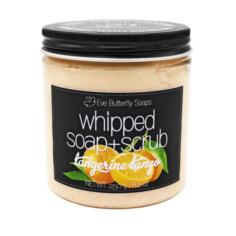 Whipped Soap+Scrub Tangerine Tango - Cremeseife Mit Peeling | Dusch Peeling, Zucker Mandarinen Duft von Etsy - EveButterflySoaps