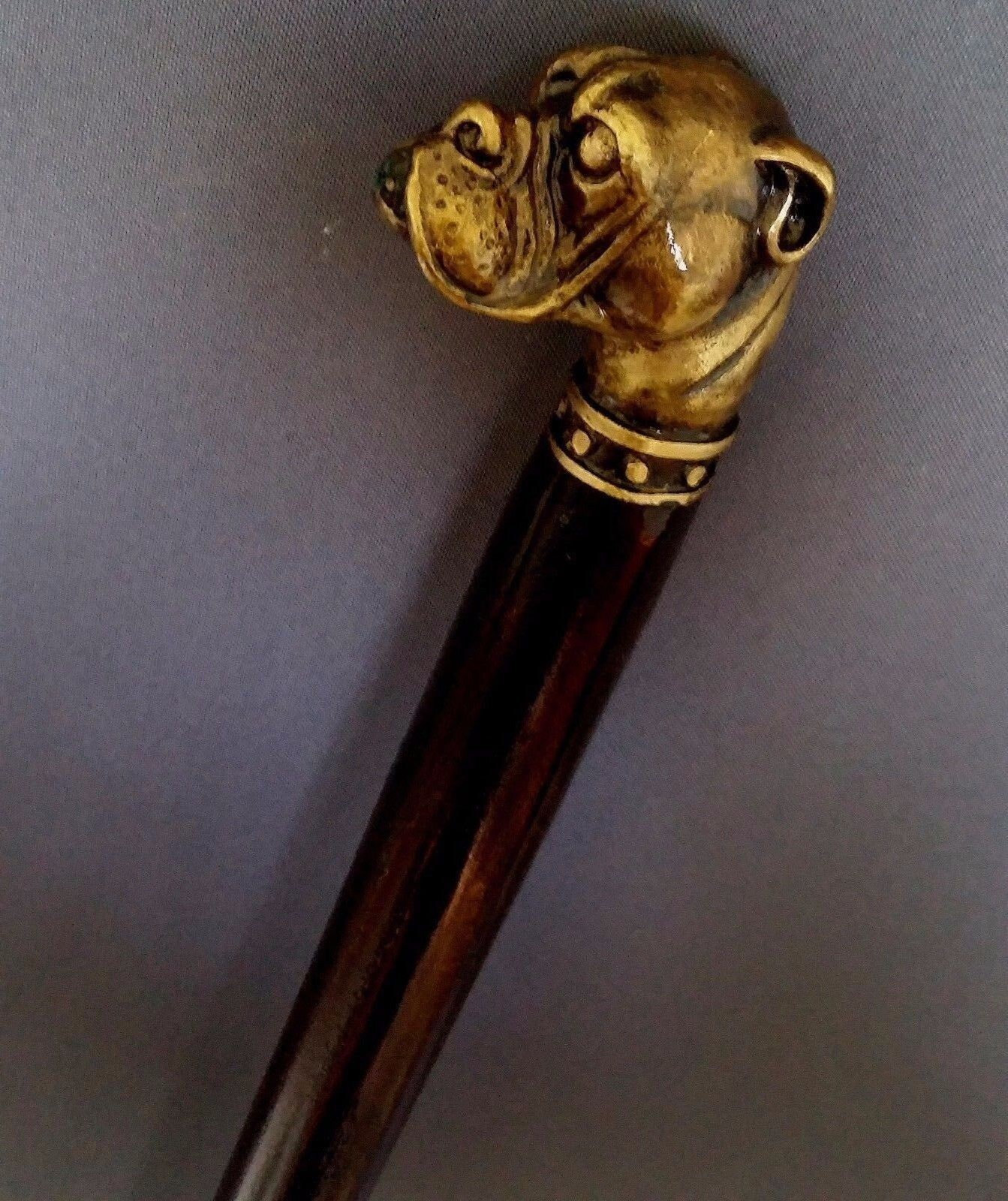 Bronze Bulldog Gehstock Handgefertigt Bronze Bulldog Gehstock Handgefertigt von Etsy - ExclusiveCane