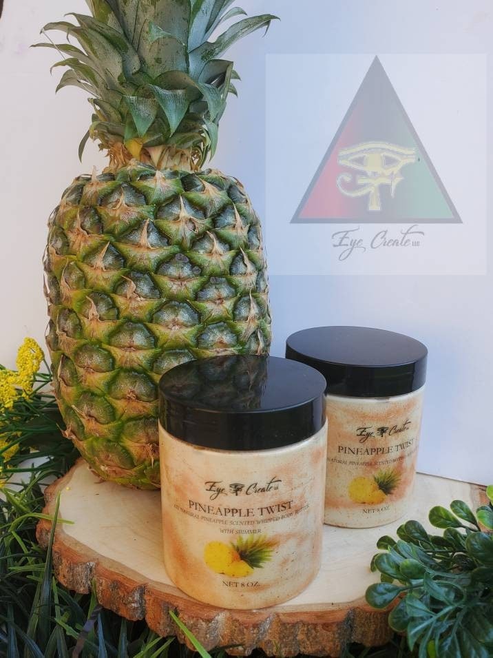 Alle Natürlichen Ananas Dreh Schlagsahne Körperbutter Duftende Vegan Und Grausamkeit Frei Hausgemachte 8 Unzen von Etsy - EyeCreateLLC