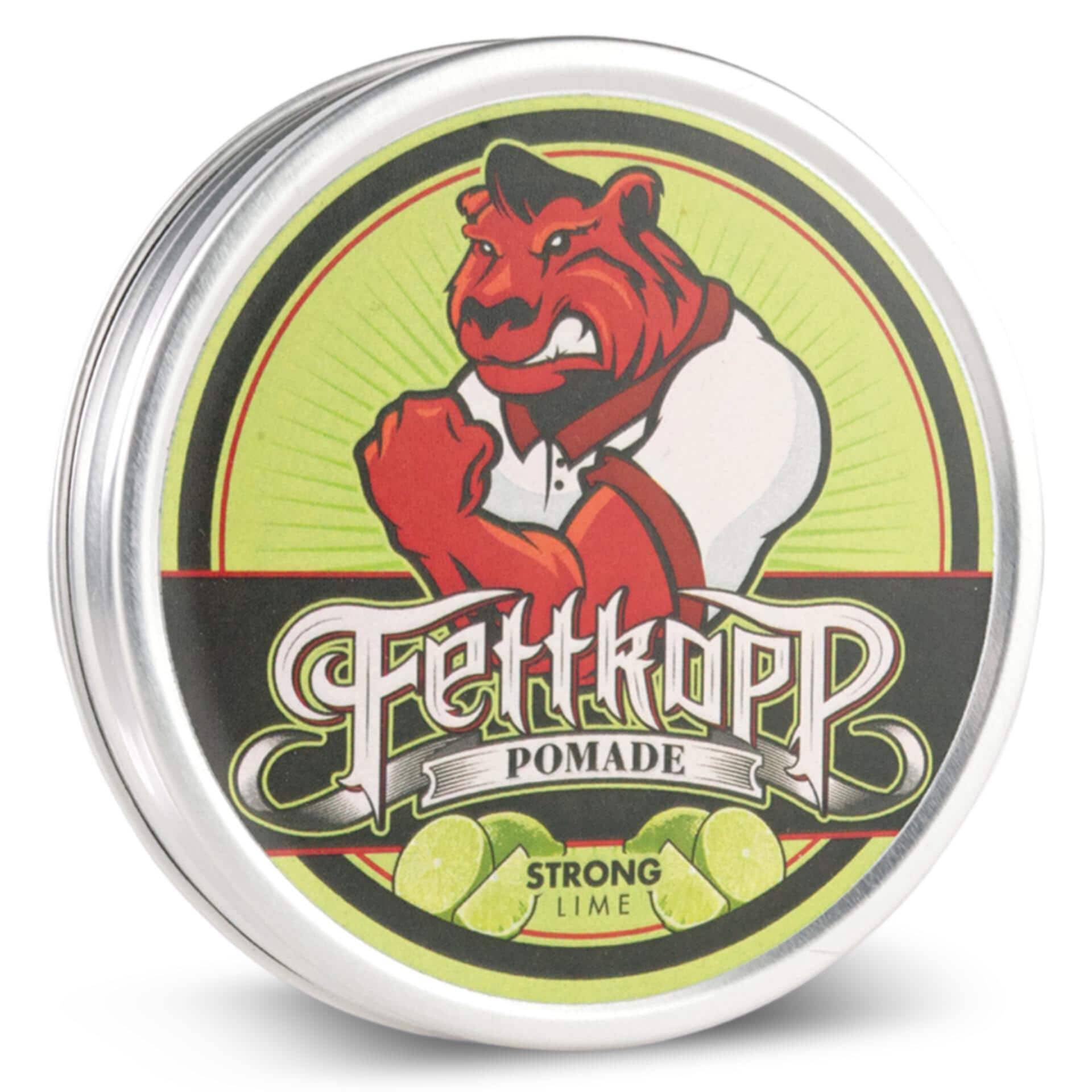 Fettkopp Pomade Strong Lime - Limette/Pfefferminze Firm Hold von Etsy - FETTKOPPPOMADE