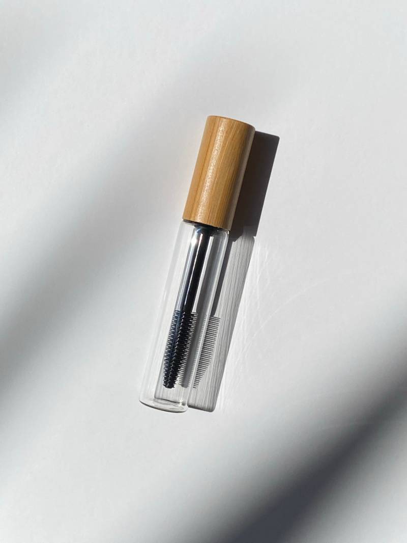 Leere Glas Mascara Tube - 10Ml Silikon Spoolie Brows Wimpern Lash Verlängerungsserum Diy Zauberstab Bambus Nachhaltige Grün Eco Beauty von Etsy - FUTUREGLOW