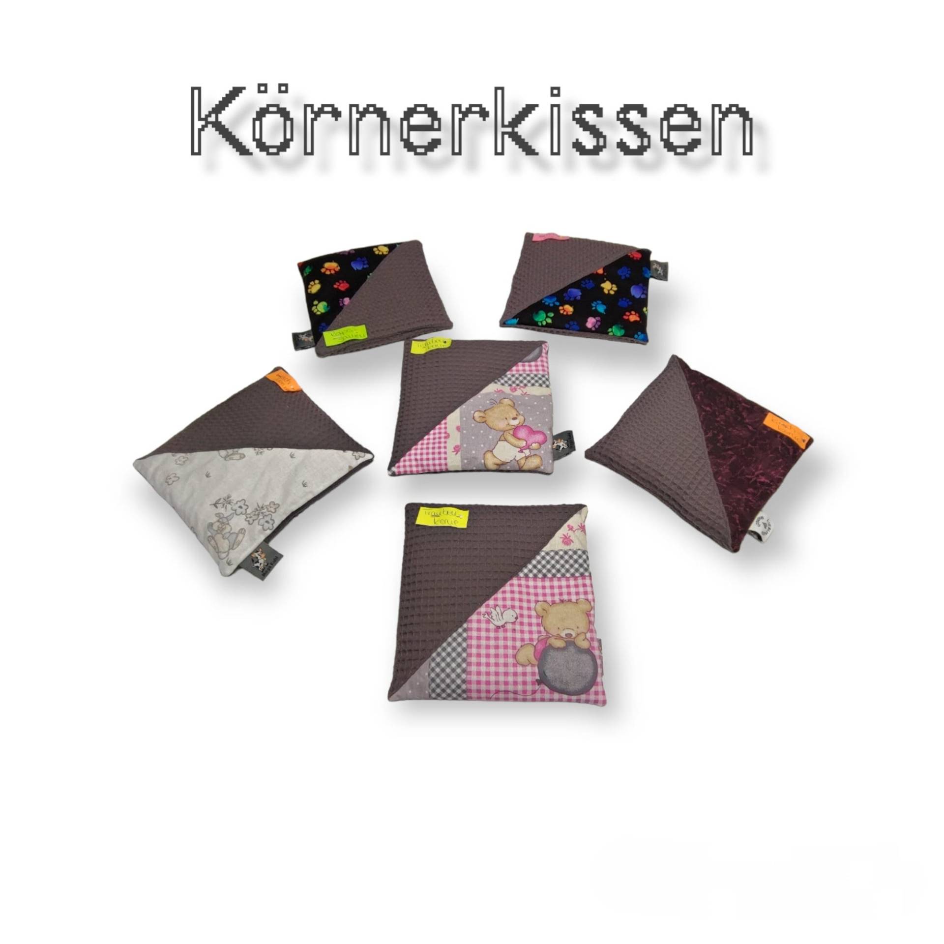 Körnerkissen Dunkel Grau von Etsy - FadenZauberDesign