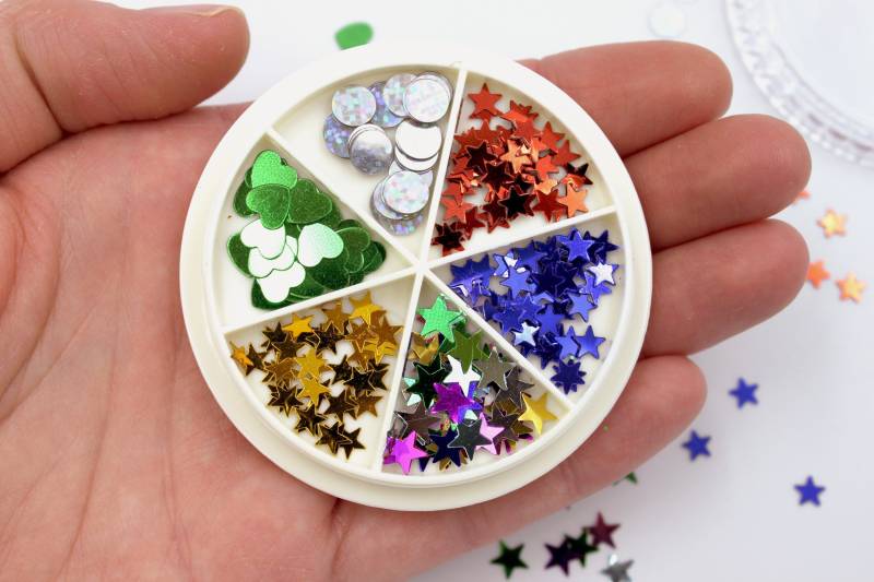 Aufbewahrungsbehälter 6Er Set Für Micro Bastelbedarf - 6 Teile, Schraubdeckel Mini Kunststoff Aufbewahrung Nail Art, Konfetti, Perlen, Strasssteine von Etsy - FairyHollowCrafts