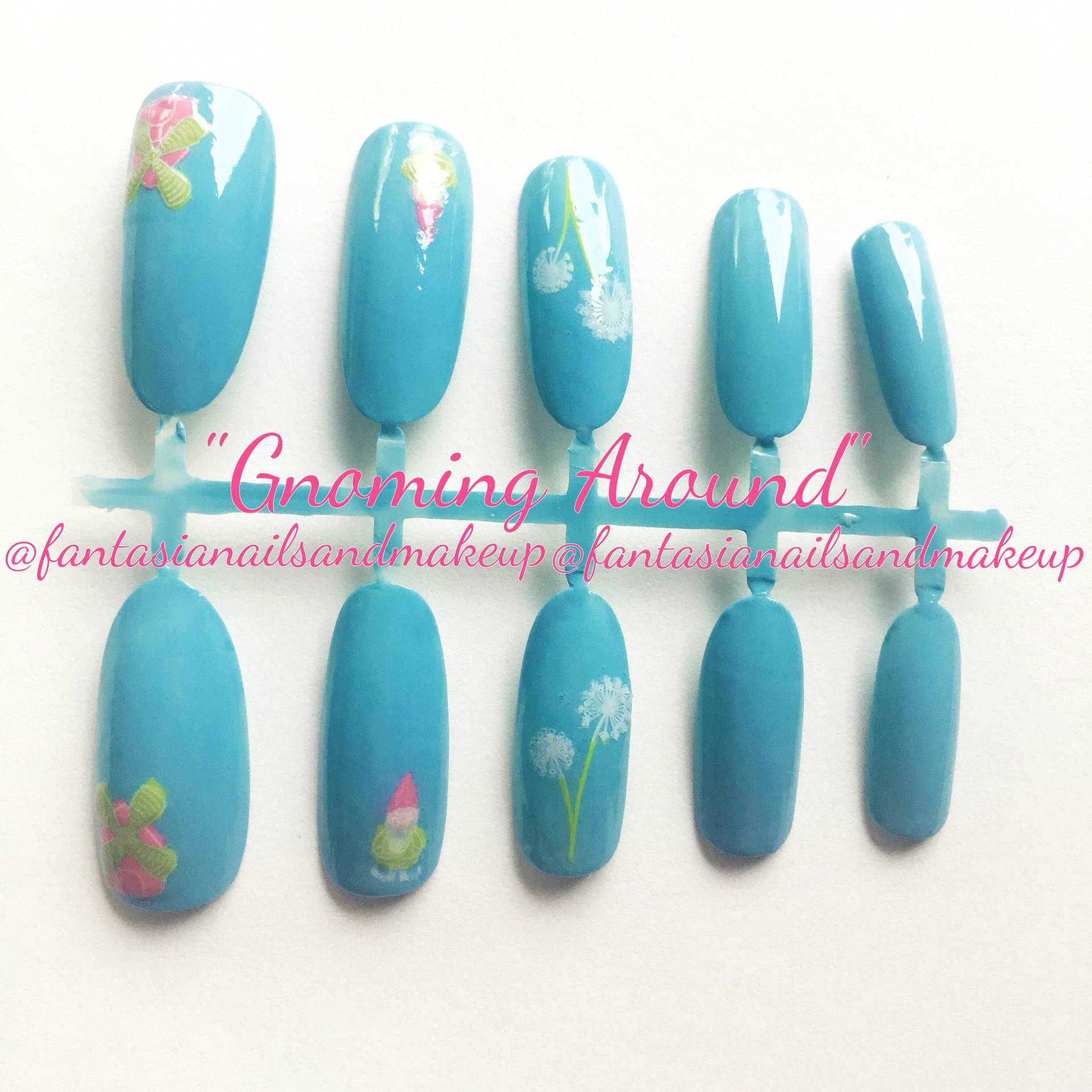 Blaue Gnom-Press-On-Nägel Frühlings-Ostern-Kunstnagel-Set Blaue Gnom-Press-On-Nägel Frühlings-Ostern-Kunstnagel-Set von Etsy - FantasiaNails