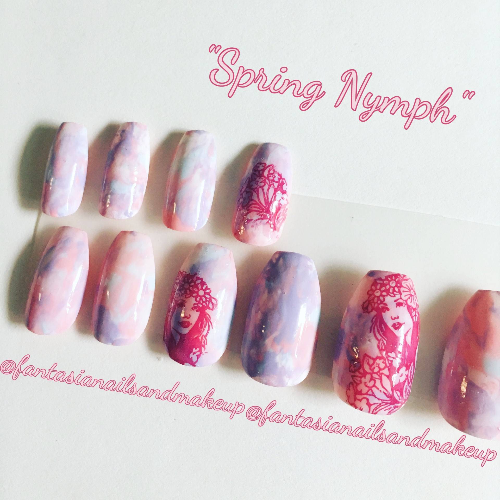 Pastell Marmor Press On Nails Frühlings-Nymphe Falsche Nägel Pastell Marmor Press On Nails Frühlings-Nymphe Falsche Nägel von Etsy - FantasiaNails