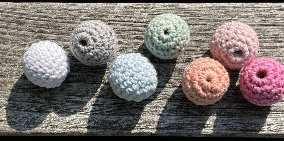 Häkelperlen Für Schnullerketten 20mm von Etsy - FarbenspielSchmuckJG