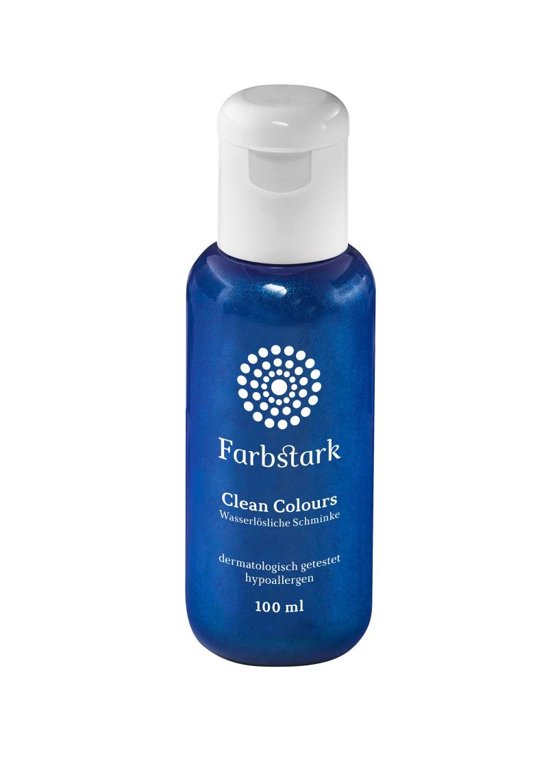 160, 00 Eur/ 1L Bodypaintingfarbe "Blau Metallic", 100 Ml Wasserlösliche Schminke von Etsy - Farbstark