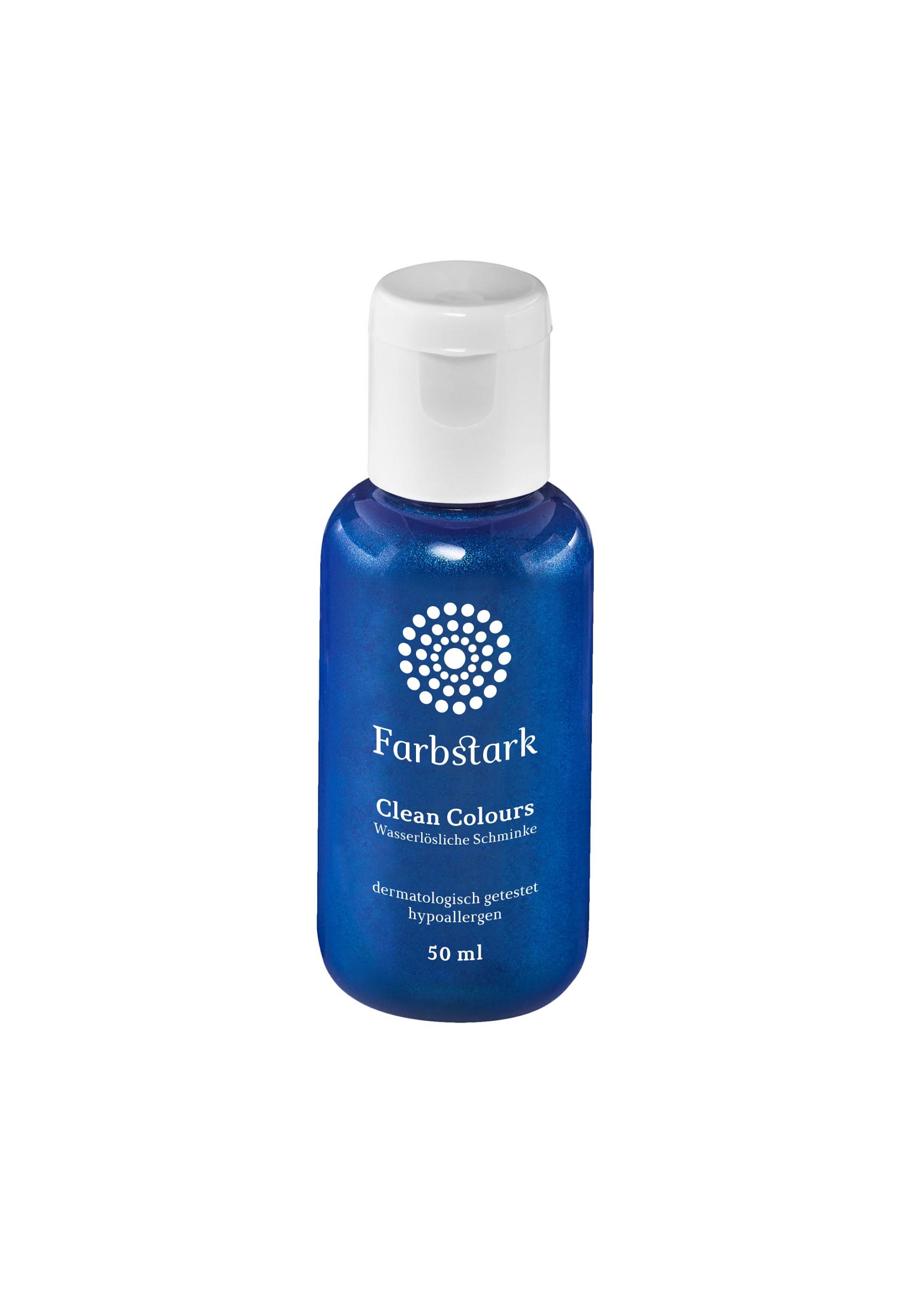 210, 00 Eur/1L Bodypaintingfarbe"Blau Metallic", 50 Ml Wasserlösliche Schminke von Etsy - Farbstark