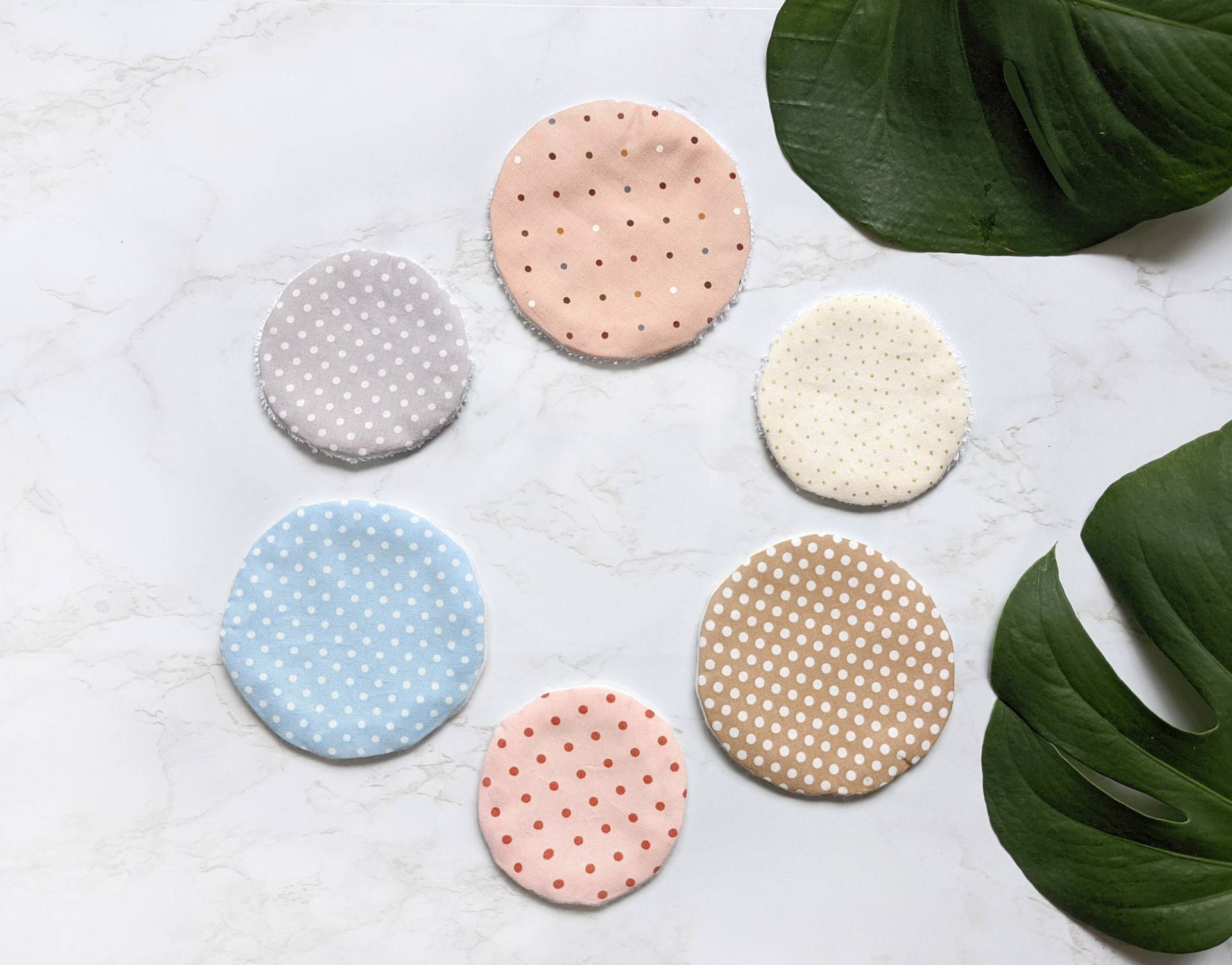 Waschbare Makeup Entferner Pads, Wiederverwendbare Bio Baumwolle Bambus Gesichtspads, Zero Waste Wischtücher, Reinigung Runden, Handmade in Uk von Etsy - FayeLeReveur