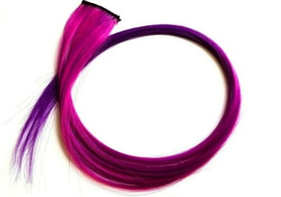 Beere Fuchsia Pink Lila Ombre Haarverlängerung Clip In von Etsy - FeatherAndElm