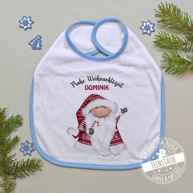 Weihnachten Baby-Lätzchen Personalisiert Mit Namen Und Weihnachtsgnom Weihnachtszwerg Junge, Erstes Weihnachtsfest, Geschenk Zum Nikolaus von Etsy - FeenstaubHandmade