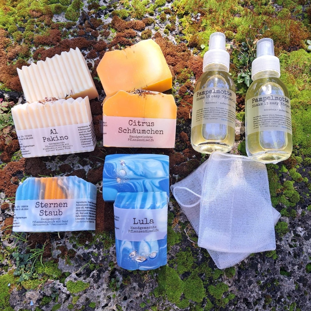 Aktion 11 Teiliges Sparpaket "Citrus Nachschubkiste" Mit Naturseifen & Körperlotion Zum Sonderpreis Seifensäckchen Alpakaseife Peelingseife von Etsy - FeinsteSeifen