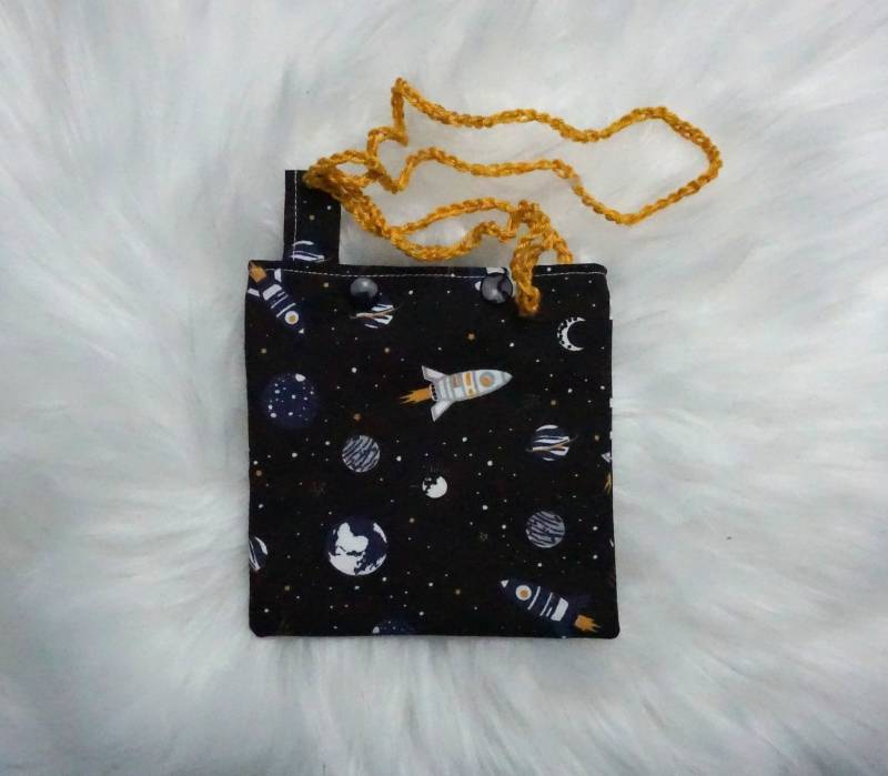 Kleine Kathetertasche - Chemotherapie- Chemo-Tasche Port-Katheter Mit Oder Ohne Druckknöpfe Weltall Space Rakete von Etsy - FeludaraDesign