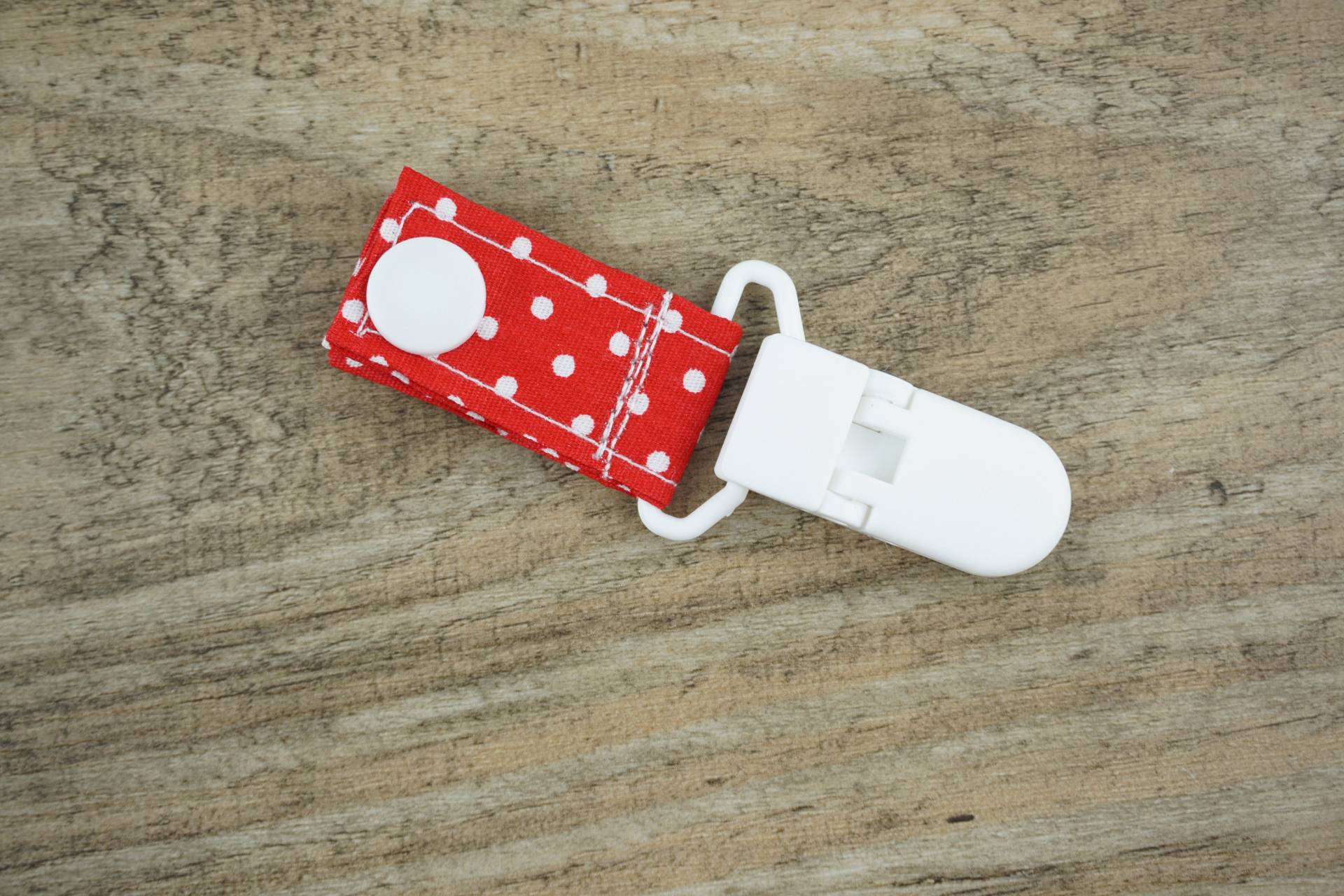 Tubie Clip Kurz Oder Lang - Weiße Pünktchen Auf Rot von Etsy - FeludaraDesign