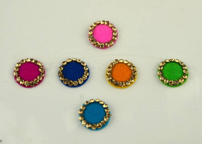 Premium Multi Color Runde Goldene Bindis, Hochzeit Bindis, , Gesicht Bollywood Traditionelle Selbstklebende Aufkleber, Weihnachtsgeschenk von Etsy - FeminaDeals