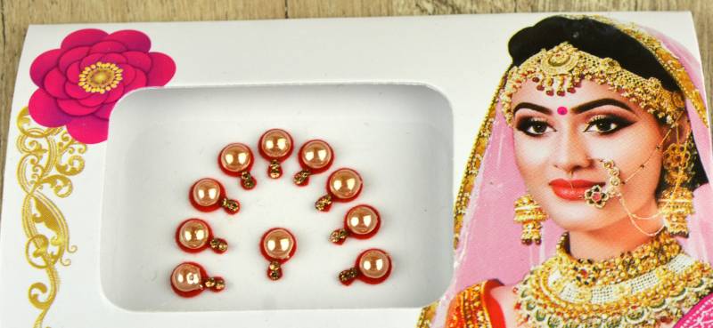 Rote Farbe Perle Bindis, Hochzeit Handgemachte Gesicht Bollywood Selbstklebende Aufkleber, Weihnachtsgeschenk von Etsy - FeminaDeals