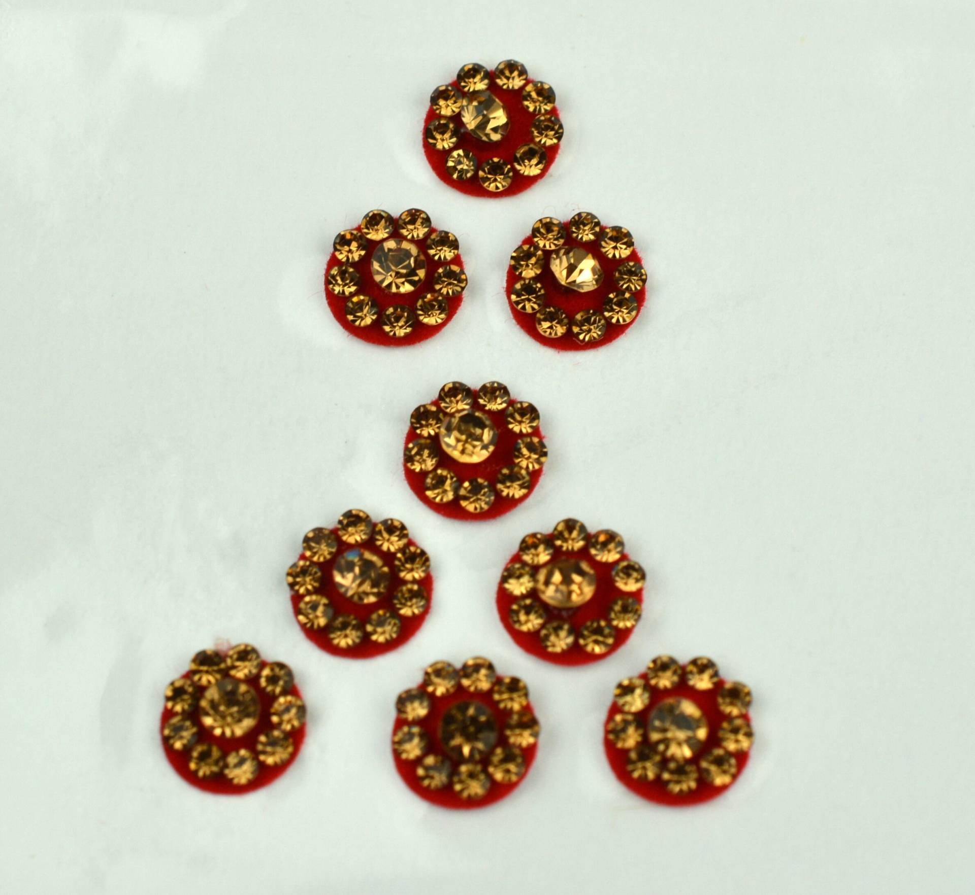 Rote Farbe Runde Goldene Bindis, Hochzeit Schimmernde Gesichts Bollywood Selbstklebende Aufkleber, Weihnachtsgeschenk von Etsy - FeminaDeals