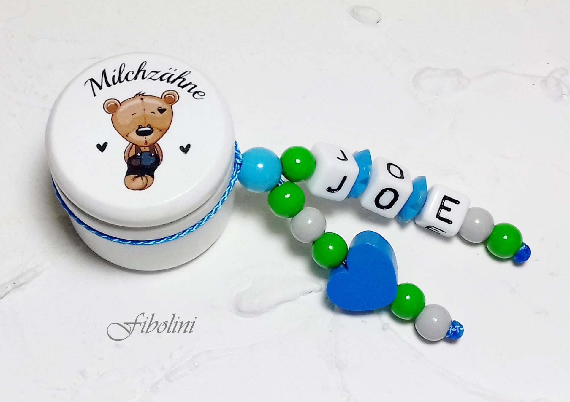 Milchzahndose "Herzbubi". Blau, Grün, Grau, Milchzahndöschen, Kleines Geschenk Für Kinder, Holzdose Milchzähne, Personalisiert, Namen von Etsy - Fibolini