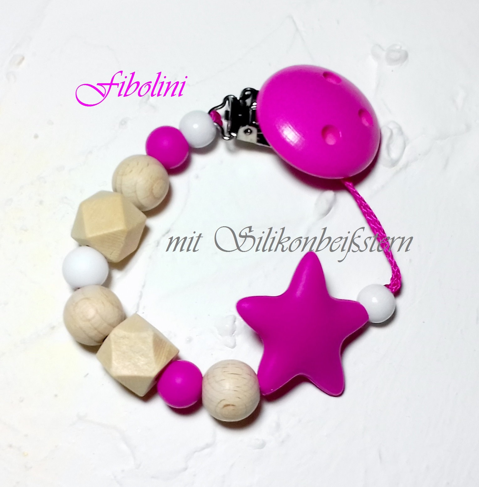 Schnullerkette "star". Schwangerschaft Verkünden, Geburtsgeschenk Baby, Für Mädchen, Geschenk Neugeborene, Meilensteine, Schwanger, Diy von Etsy - Fibolini