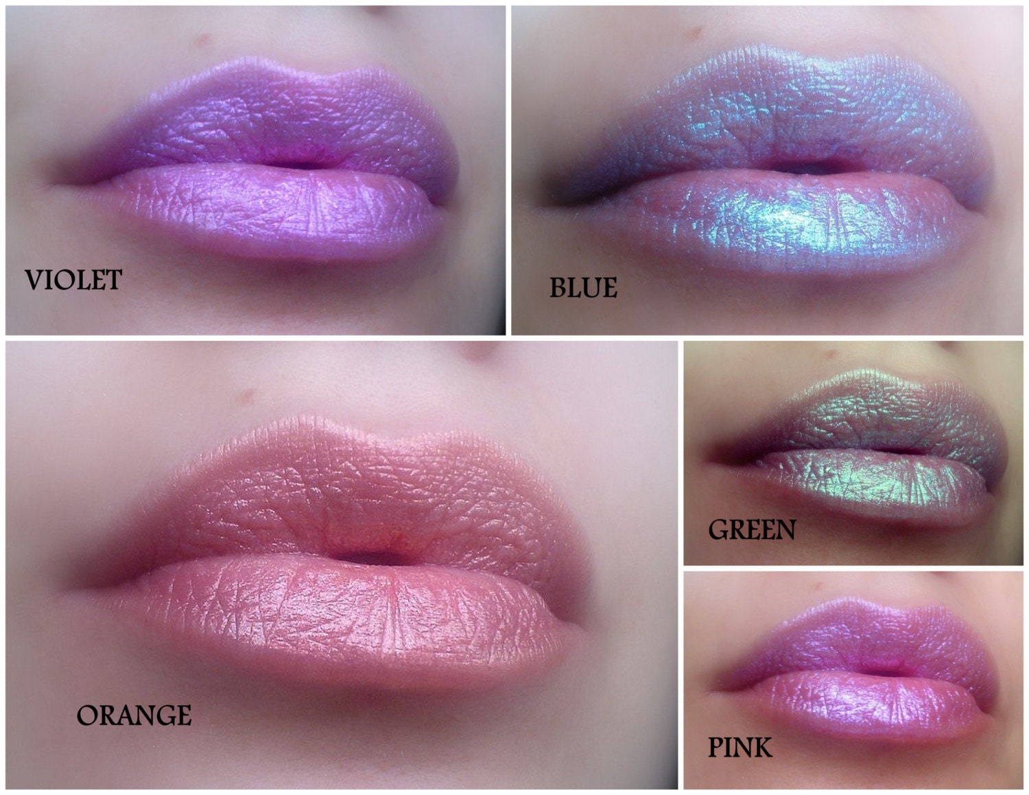 Frostaline - Blau, Rosa, Violett, Grün, Orange Perlglanz-Schimmer-Lippenstift Natürlich Glutenfrei Frisch Handgemacht Frostaline - Blau, Rosa, Violett, Grün, Orange Perlglanz-Schimmer-Lippenstift Natürlich Glutenfrei Frisch Handgemacht von Etsy - FierceMagenta