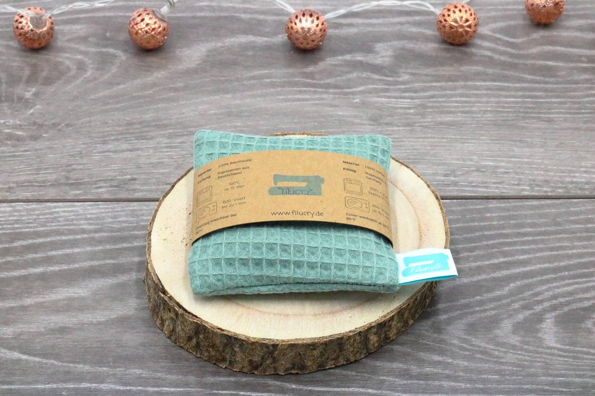 Rapssamenkissen, 10cm X 10cm, Rapssamenkissen Bezug Waschbar, Taschenwärmer Wiederverwendbar Waffelpiqué Dusty Mint, Waf von Etsy - Filucry