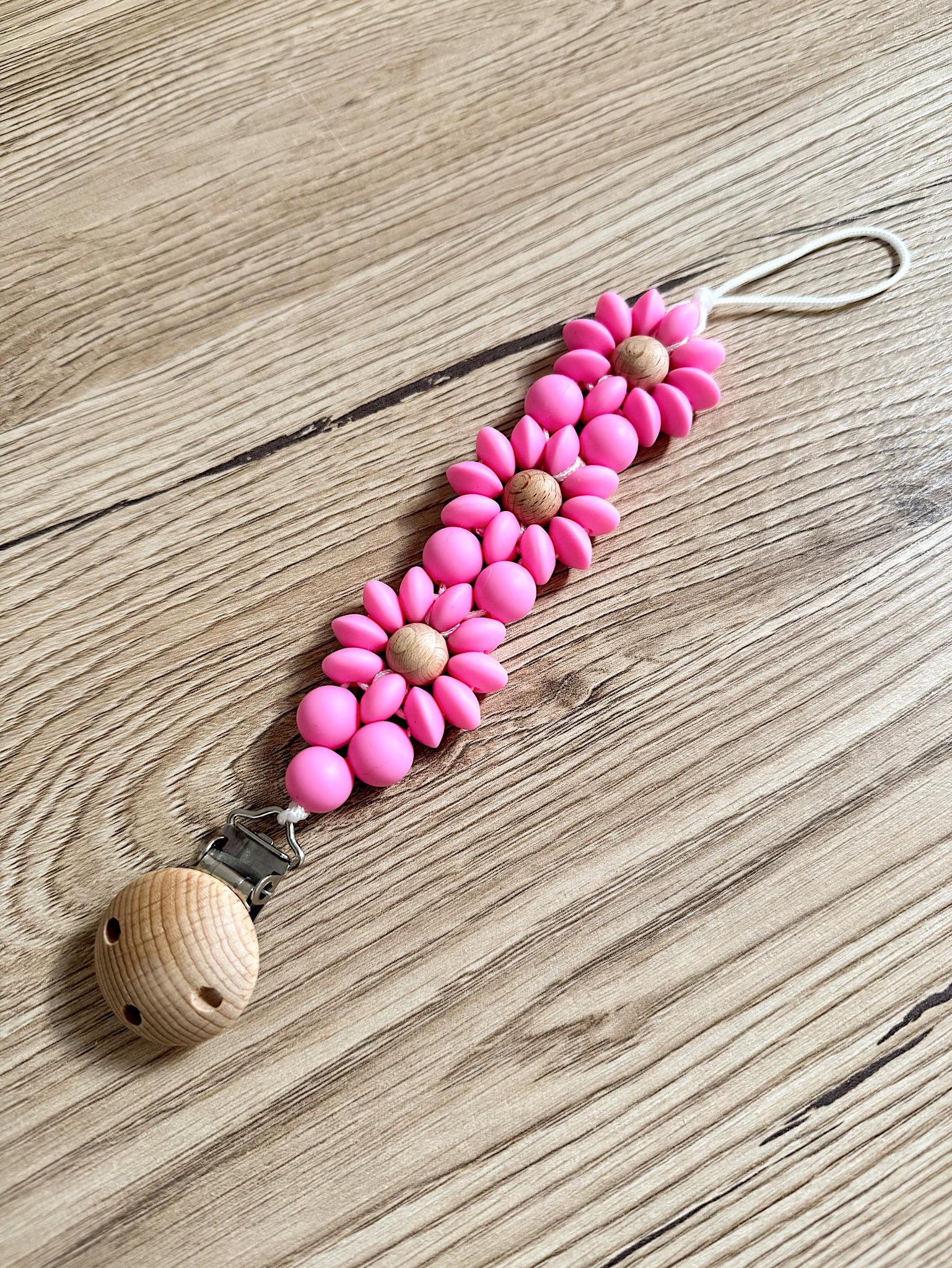 Fiorellino - Little Pink Die Blumen-Schnullerkette Handgemachtes Designstück Für Dein Baby Fiorellino - Little Pink Die Blumen-Schnullerkette Handgemachtes Designstück Für Dein Baby von Etsy - Fiorellinoarticles