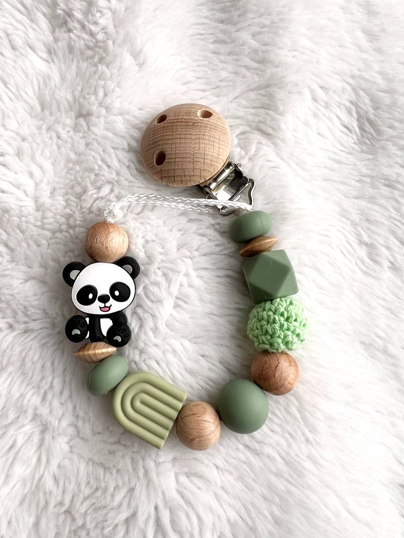 Personalisierte Schnullerkette - Panda von Etsy - Fiorellinoarticles