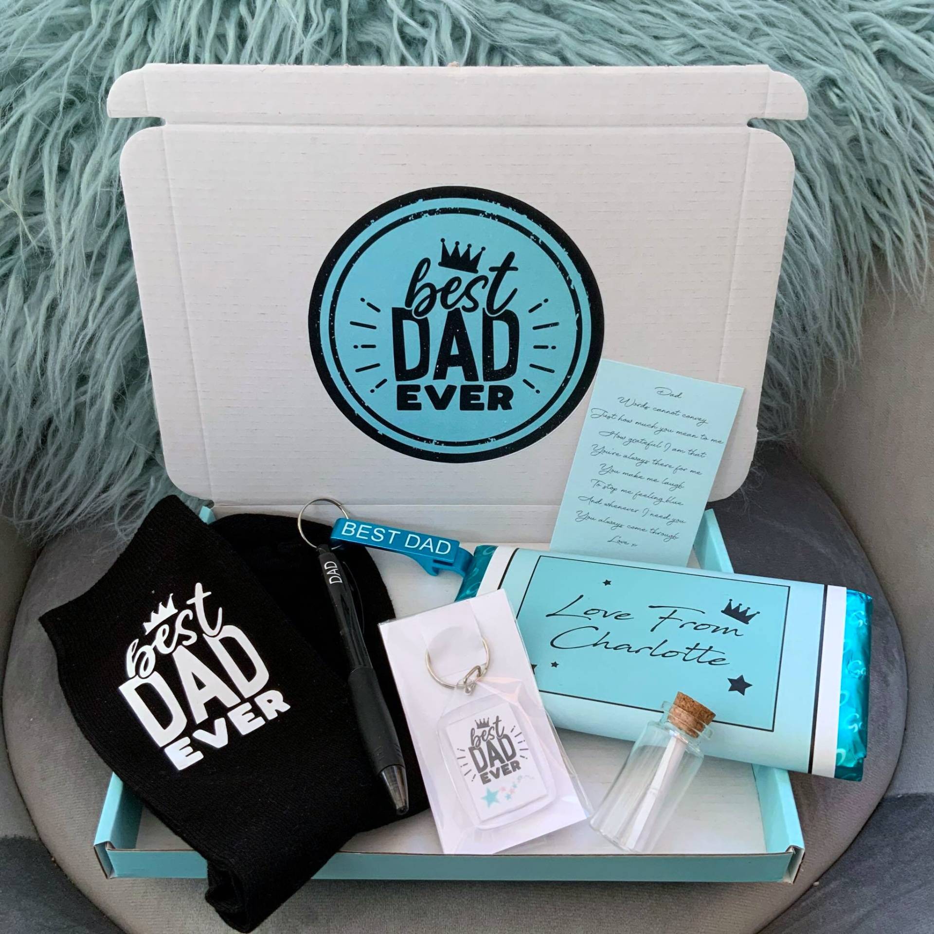 Personalisierte Vatertag Briefkasten Geschenk Für Ihn Dad Hug in Einer Box Opa Personalisierte Papa von Etsy - FizzyStrawberryGifts