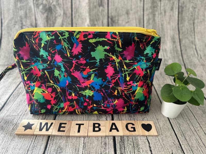 Wetbag Nasstasche Waschtasche Wechseltasche Wickeltasche Wechselkleidung Badetasche Schwimmtasche Kindergartenkind Kita Namensfeld von Etsy - FoxFrogShop