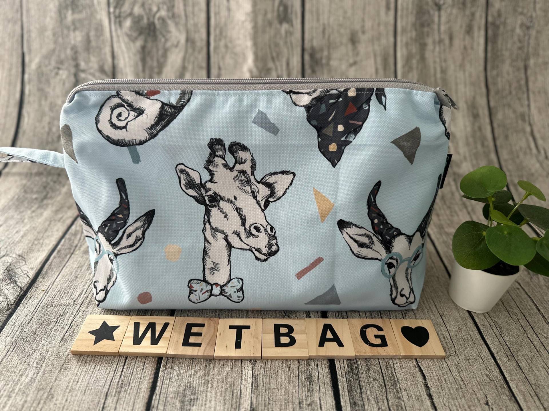 Wetbag Nasstasche Waschtasche Wechseltasche Wickeltasche Wechselkleidung Badetasche Schwimmtasche Kindergartenkind Kita Namensfeld von Etsy - FoxFrogShop