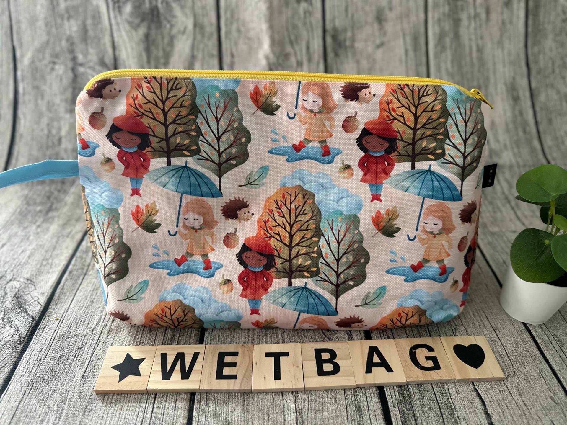 Wetbag Nasstasche Waschtasche Wechseltasche Wickeltasche Wechselkleidung Badetasche Schwimmtasche Kindergartenkind Kita Namensfeld von Etsy - FoxFrogShop