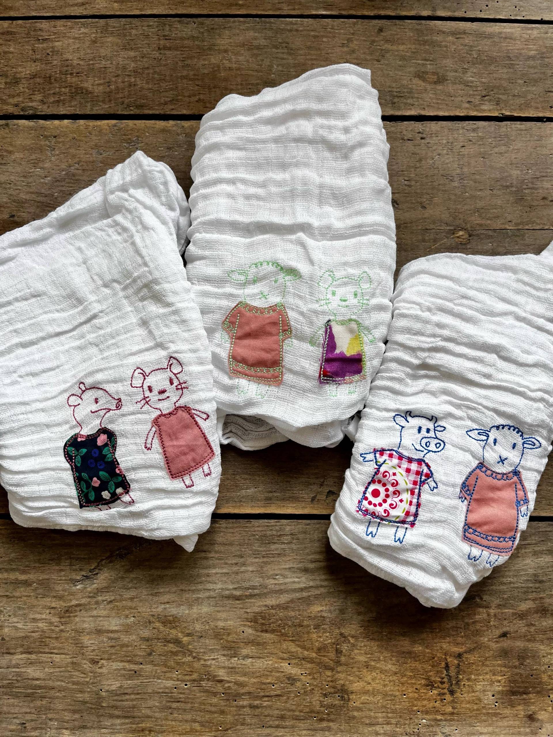 Spucktücher 3Er Set | Geschenk Zur Geburt Taufe Babyparty von Etsy - FraeuleinCorleone