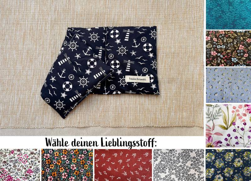 3-Kammern-Körnerkissen Mit Bio Weizen/ Leinsamen/Kirschkernen, Körnerkissen, Baumwolle Oeko Tex 100 von Etsy - FraeuleinKoriandoli