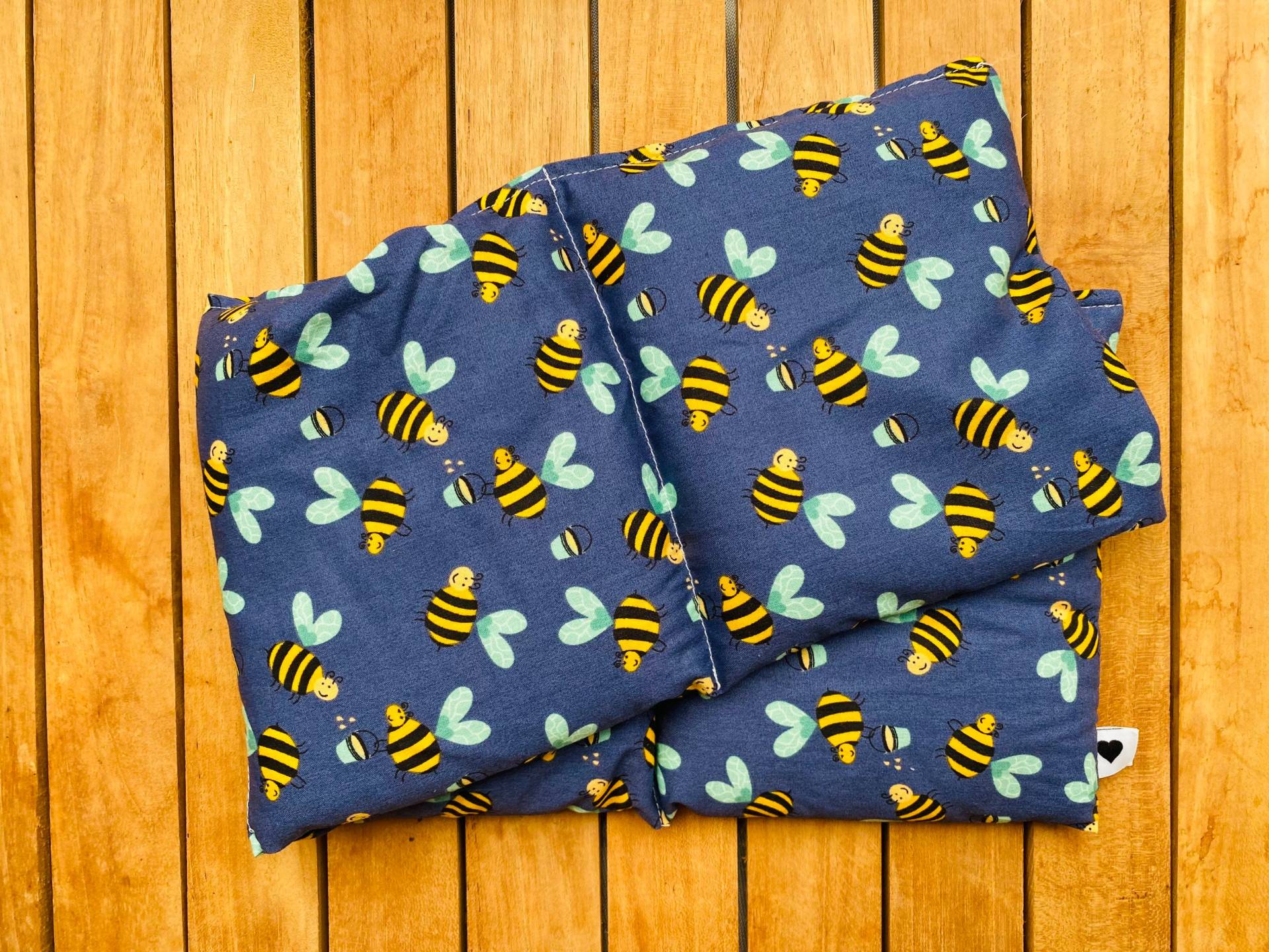 Wärmekissen Gr. L Fleißige Bienchen Blau Rapskissen Körnerkissen Wärmekissen Gr. L Fleißige Bienchen Blau Rapskissen Körnerkissen von Etsy - FraeuleinMina
