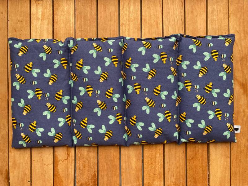 Wärmekissen Rapskissen Gr M Körnerkissen Blau/Gelb Bienen von Etsy - FraeuleinMina