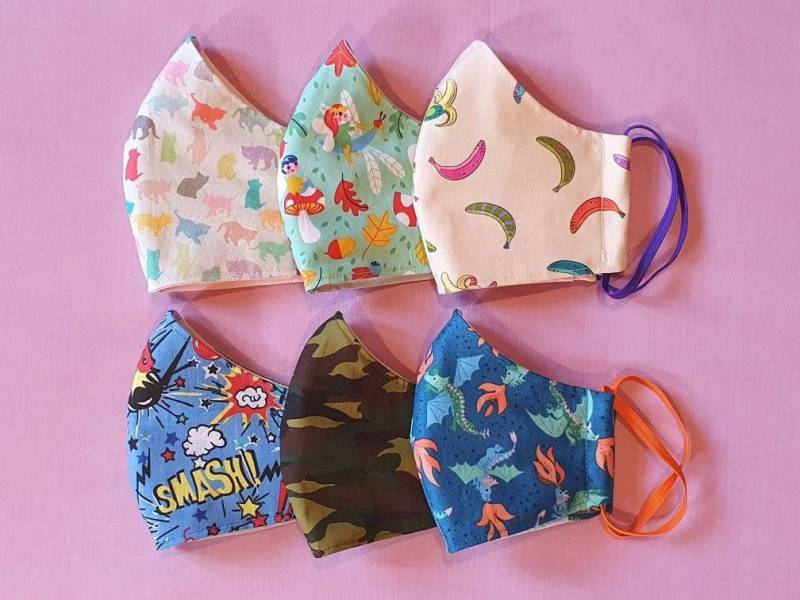 3-Lagig, Filtertasche, Erwachsene Teenager, Kinder, Mund-Nasen-Maske, Verstellbare Träger, Wiederverwendbar Und Waschbar von Etsy - FrancescaWhyteUk