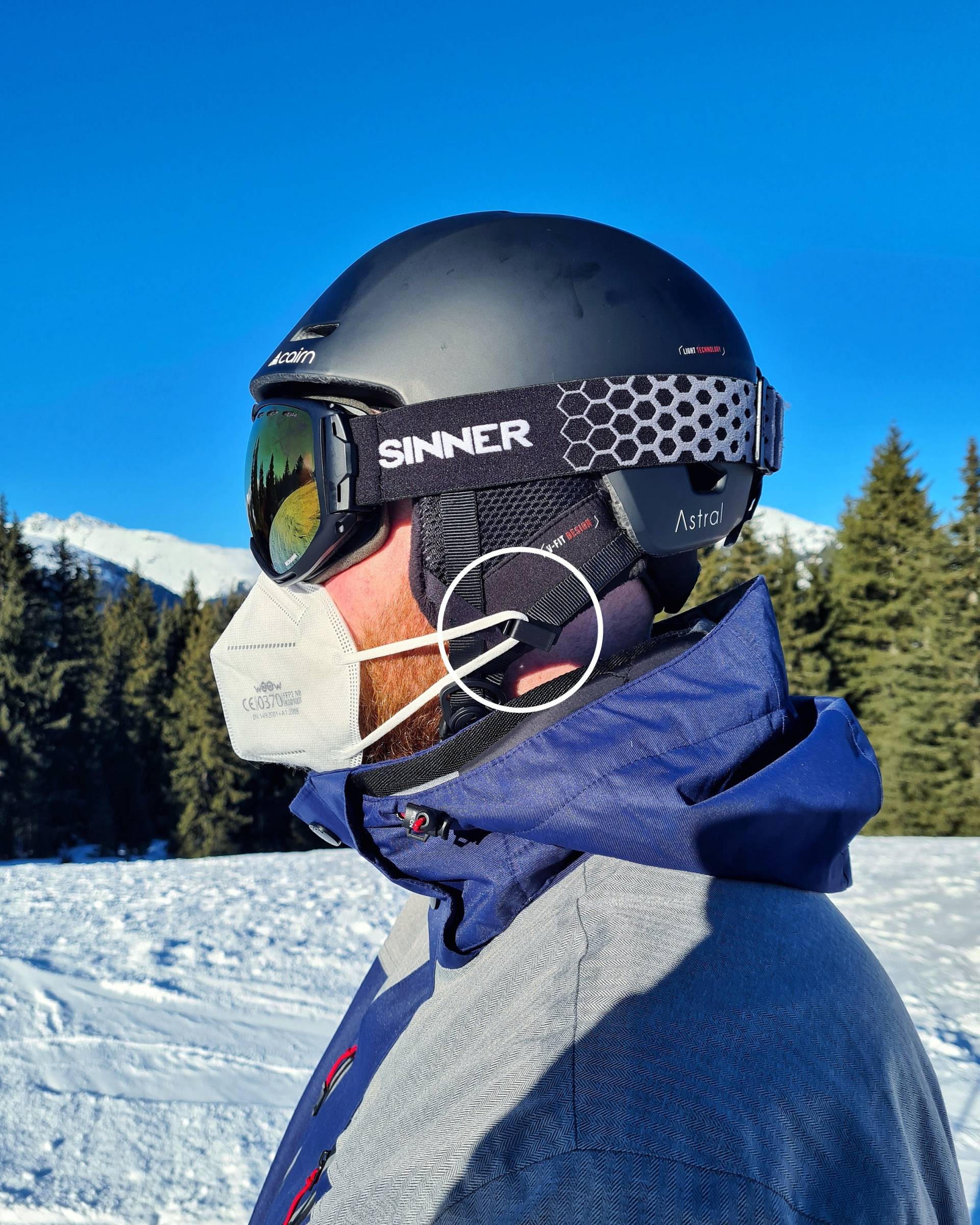 Maskenhalterung Für Ski-Helm, Gesichtsmaskenclip/-Halter/-Versteller, 3D-Maskenhalterung Zum Skifahren, Maskenhalterung Für Snowboardhelm von Etsy - Franks3DPrint