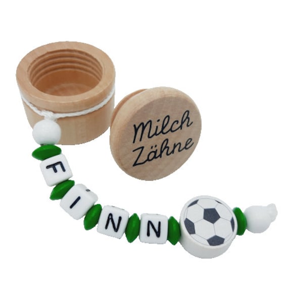 Personalisierte Zahndose Milchzahndose Mit Namen /Datum - Fußball Alle Farben Möglich Aufbewahrung Milchzähne Einschulung Junge Mädchen von Etsy - FrauElse