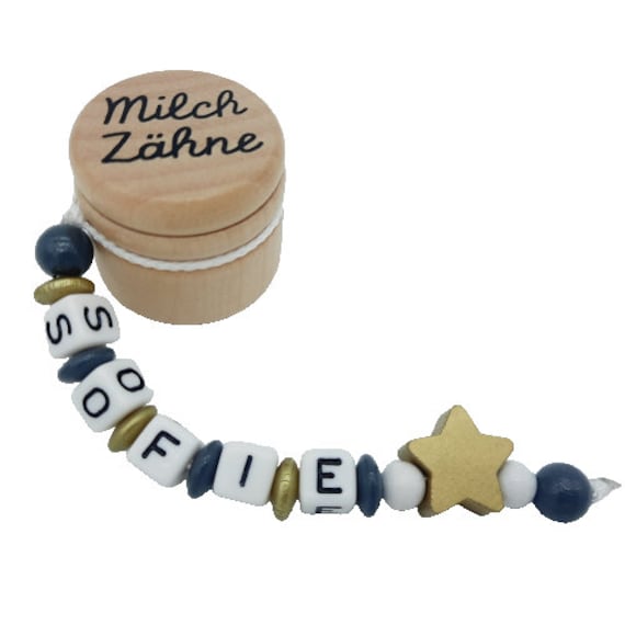 Personalisierte Zahndose Milchzahndose Mit Namen /Datum - Stern Gold Aufbewahrung Milchzähne Geschenk Geburtstag Einschulung Junge Mädchen von Etsy - FrauElse