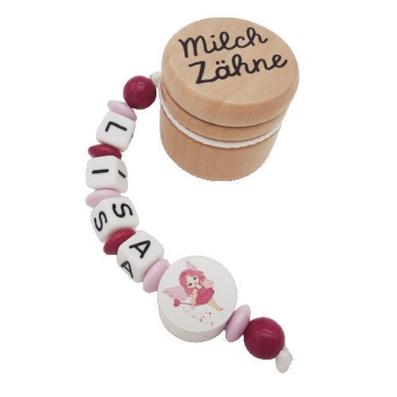 Personalisierte Zahndose Milchzahndose Mit Namen /Datum - Zahnfee Aufbewahrung Milchzähne Holz Geschenk Geburtstag Einschulung Mädchen von Etsy - FrauElse