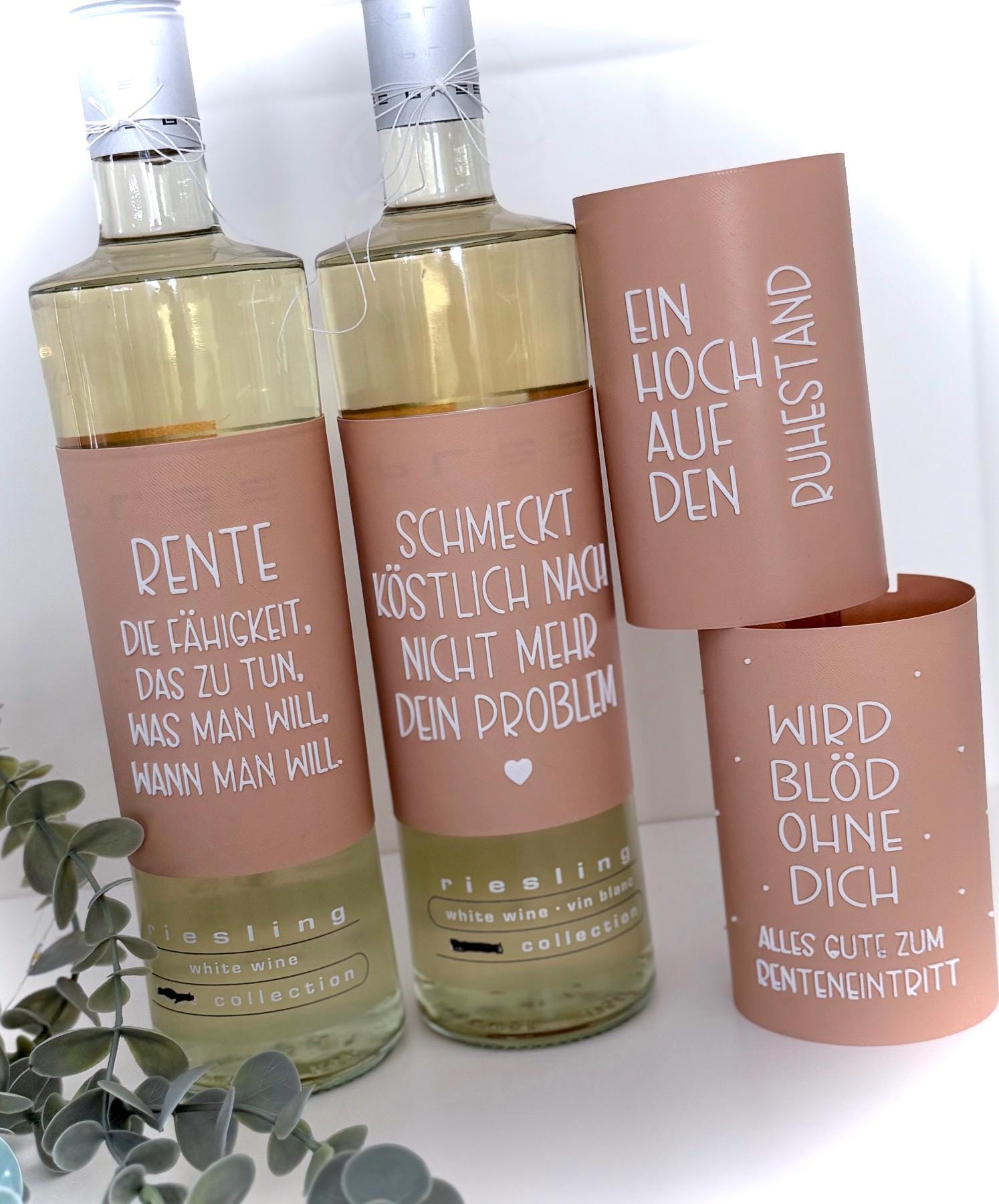 Banderolen Für Weinflaschen | Rente Banderolen Für Weinflaschen | Rente von Etsy - FrauSahne